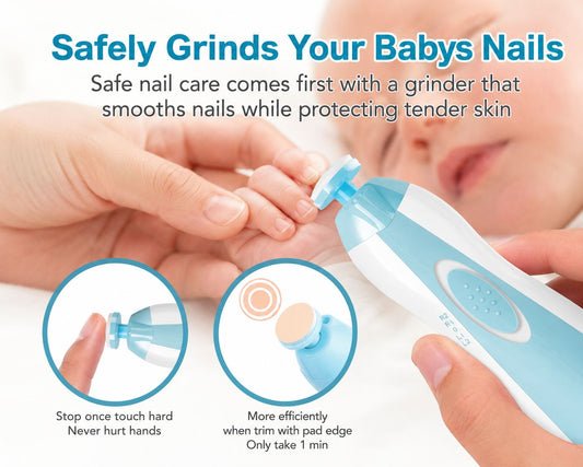 6-in-1 Electric Baby Nail Trimmer Set – Safe & Gentle Baby Nail File | Etrends