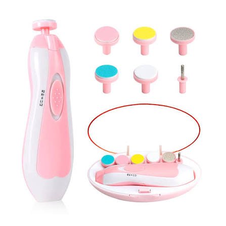 6-in-1 Electric Baby Nail Trimmer Set – Safe & Gentle Baby Nail File | Etrends