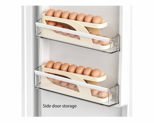 15 Egg Storage Box Rolling Design Space Saving| Refrigerator Organizer| Random Colour